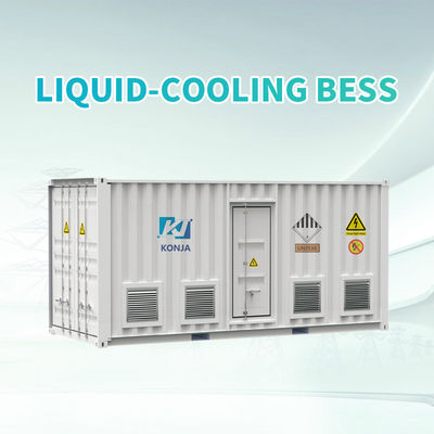 KonJa 20HC 3.1MWh कंटेनर ऊर्जा भंडारण प्रणाली 1000V - 1500V ऊर्जा भंडारण बॉक्स 3.2V 280ah Lifepo4 बैटरी के साथ